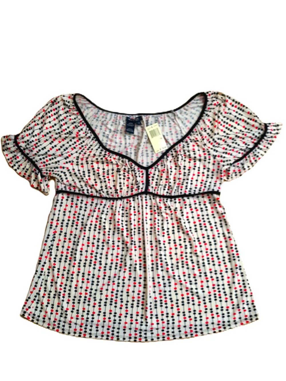 NWT Max Edition Babydoll Short Sleeve Blouse